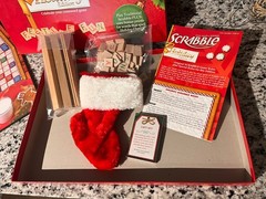 Scrabble HOLIDAY EDITION Board Game Christmas Red & Green Letter Tiles NEW