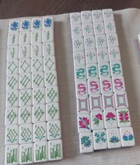Vibrant American Mahjong Tiles – Hot Pink 3 layered