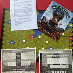 Vintage Age of Steam Train Strategy Board Game 2001 & Time Traveler Expansion