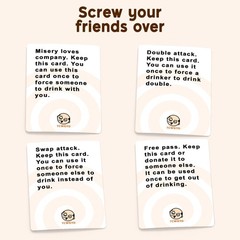 Adult Drinking Card Game for Parties – 100 Cards for 2-8 Players