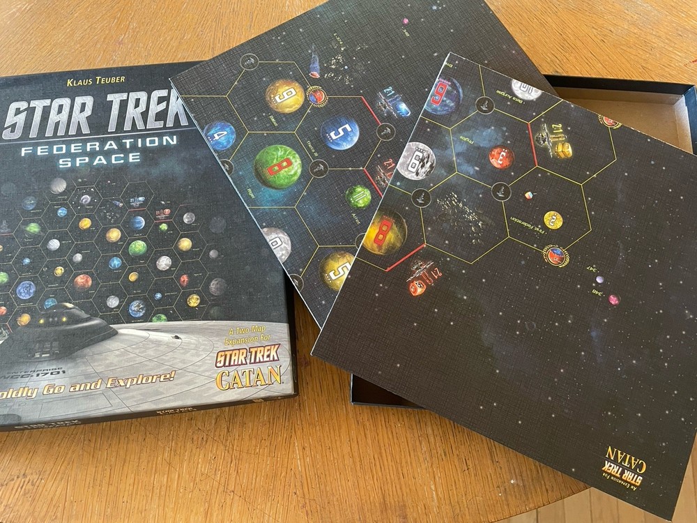 Star Trek Catan Federation Space Map Expansion 2013 Boards ONLY