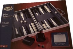 Pavilion Toys ‘R Us Backgammon In Silver Case Black White Red
