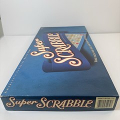 Super Scrabble Board Game by Hasbro – 2004 – 100% Complete with All 200 Tiles!