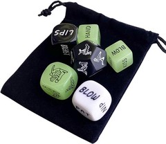 6 PCS Sex Gaming Dice for Couples Naughty Dice with Sex Positions Sex Play Dice