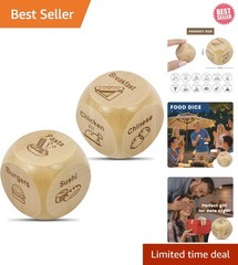 Playful 2 Pcs Food Decision Dice – Ideal Gift for Any Occasion & Date Nights
