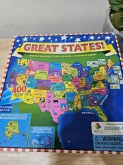 Great States Board Game Trivia Geography 2-6 Player 7+ Years