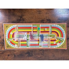 Vintage Harlesden Series Steeple-Chase Board Game Made in England Horse Racing