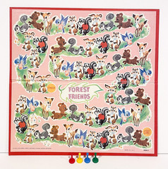 Vintage 1956 FOREST FRIENDS Board Game MILTON BRADLEY Complete #4808 Animals