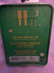 KIKKERLAND FOOTBALL Travel Size Game Dice Peg Portable in Tin New Free Ship