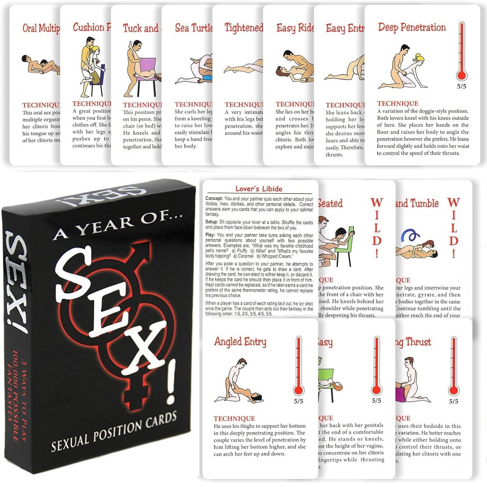 Sex Game Position Cards Couples Sex Game Kama Sutra Card Game Sex Card for Ad…