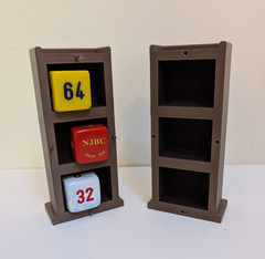 Cube-Tower™ Backgammon Doubling Cube Display & Storage Tower – Choose Color
