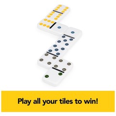 Spin Master Games Mexican Train Dominoes Set in Metal 1 unit, Multi Color