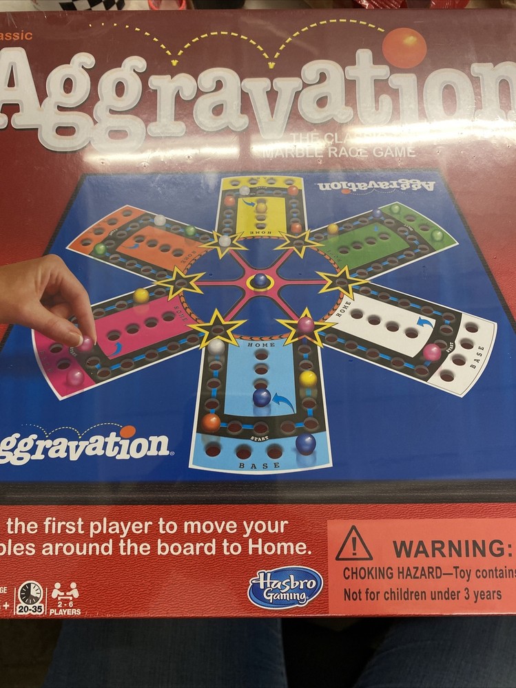 New Aggravation Marble Race Board Game