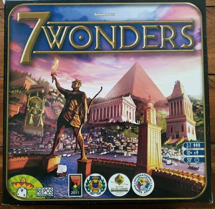 Repos Production 7 Wonders Award-Winning Strategy Board Game, 2 Players+