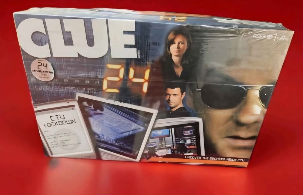 CLUE 24 2009 Kiefer Sutherland Ages 9+ Board Game FREE SHIP NEW / SEALED / RARE