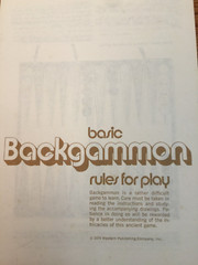 VINTAGE 1973 WESTERN PUBLISHING WHITMAN BACKGAMMON GAME 4832 COMPLETE MADE USA