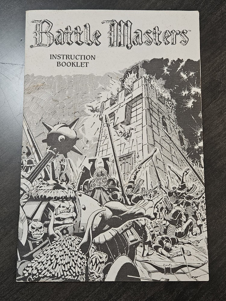 Vintage 1992 Milton Bradley BATTLE MASTERS Instruction Booklet