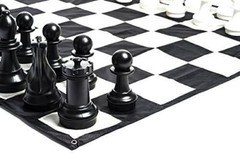 Giant Nylon Chess/Checkers Board with 13″ Squares – Outdoor Chess/Checker board