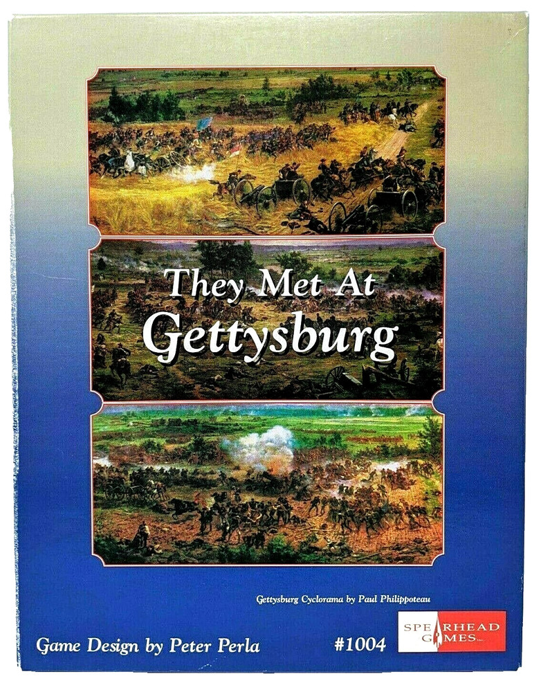 They Met At Gettysburg – 1st Edition Spearhead Games – UNPUNCHED (1996) Box Wear