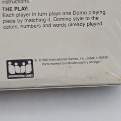 Vintage NOS Uno Dominos Family Board Game | International Games | 1990