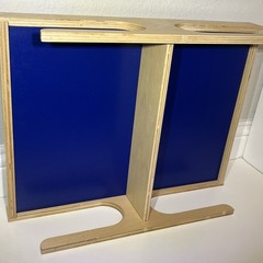 Klask Magnetic Board Game Wooden Skill Game Tabletop Party Game Blue With Box