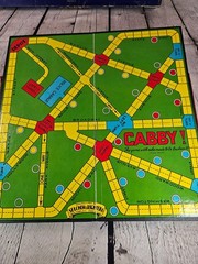 Vintage 1938 CABBY! Board Game Selchow & Righter 8 Metal Cars Complete Set S&R