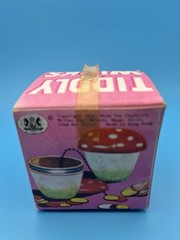 Dan Dee Tiddly Winks Plastic Red Mushroom Game Box Instructions 1970 Hong Kong