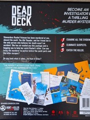 Hunt A Killer Dead Below Deck Murder Mystery Board Game Complete Used Once