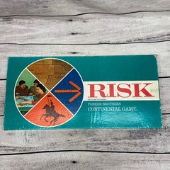Vintage 1963 Risk Board Game Parker Brothers Continental Game World Domination