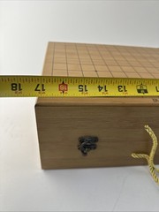 Portable Go Board Game Wood Box & Game Piece Containers