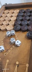 Handcrafted Persian Walnut Wood Backgammon