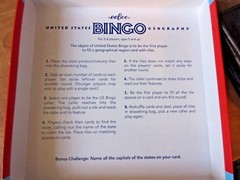 eeBoo United States Map US Geography Bingo Ages 5 Up Educational Game
