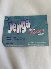 Jenga It’s A Girl’s World Edition Limited Too Exclusive Board game 2008 Hasbro
