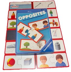 Vtg Ravensburger Opposites Self correcting First Matching Game Fun Education A4
