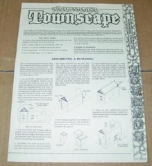 1988 Games Workshop : Warhammer Townscape Card Buildings Scenery Building