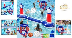 4th of July Pool Games Set Inflatable Water Sport Toys Patriotic 3-in-1 Large