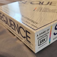 Jax Sequence Strategy Board Game, 2-12 Players, Ages 7+ (1995). Never Opened