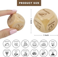 Playful 2 Pcs Food Decision Dice – Ideal Gift for Any Occasion & Date Nights