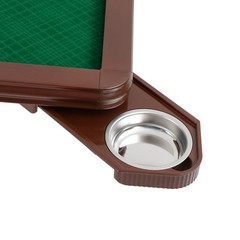 for 4 People Foldable Mahjong Table Mahjong Table with 4 Cup Holders & 4 Drawer
