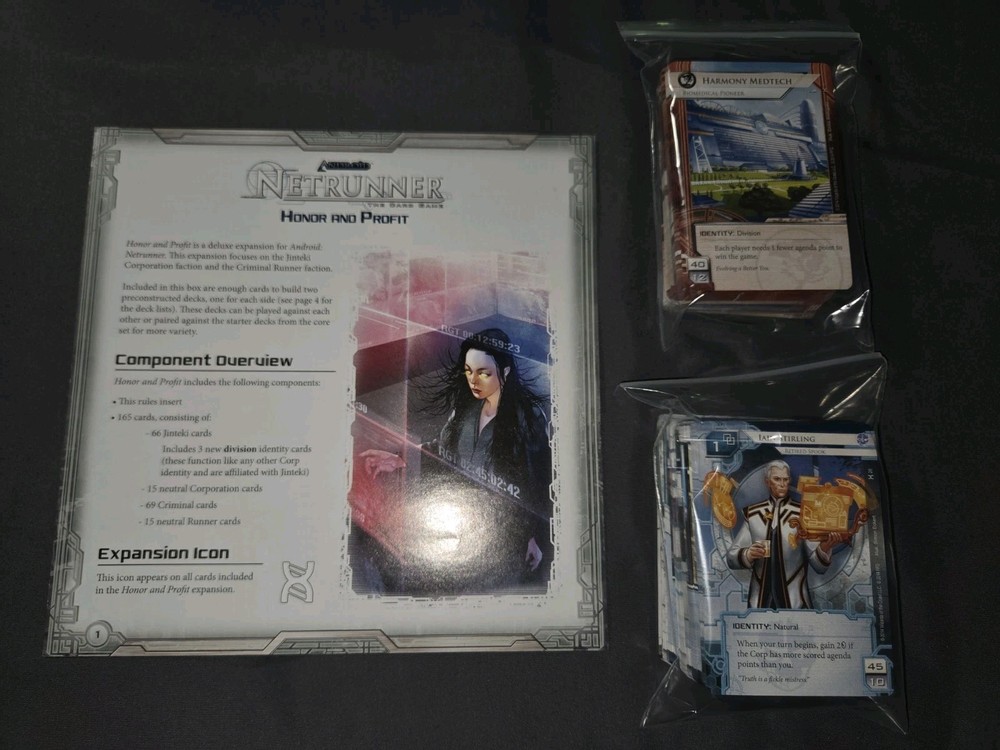 Android: Netrunner LCG Honor and Profit Deluxe Expansion