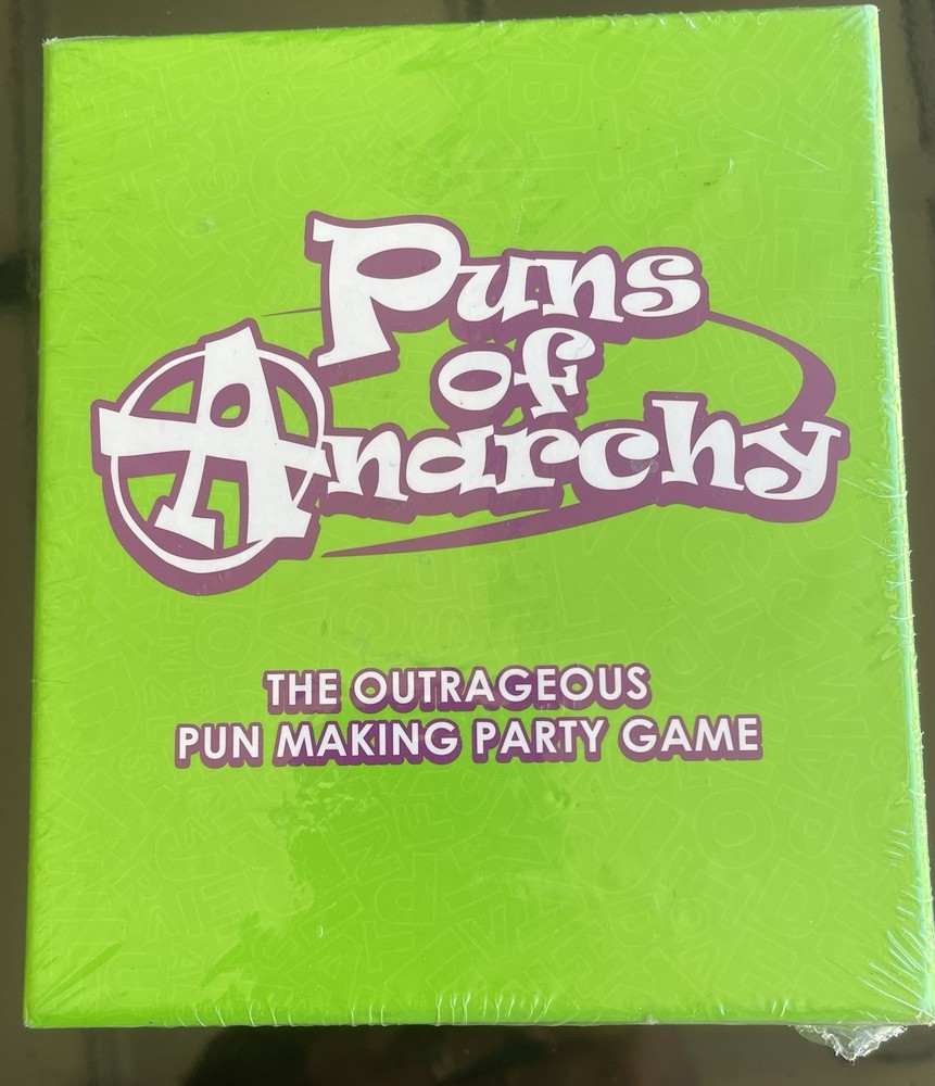 Puns Of Anarchy Party Game Outrageous Pun-Making 3-5 Players New Factory Sealed