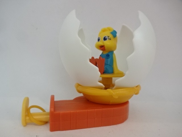 Kids Toy “Kiki Chick in Egg (Rubber Pull Game)