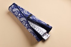 American Mahjong Set 166 Tiles Blue Paisley Bag 4 Pushers/Racks Western Mahjongg