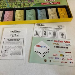 The SIMPSONS Monopoly “Welcome To Springfield” Board Game, Vintage Complete