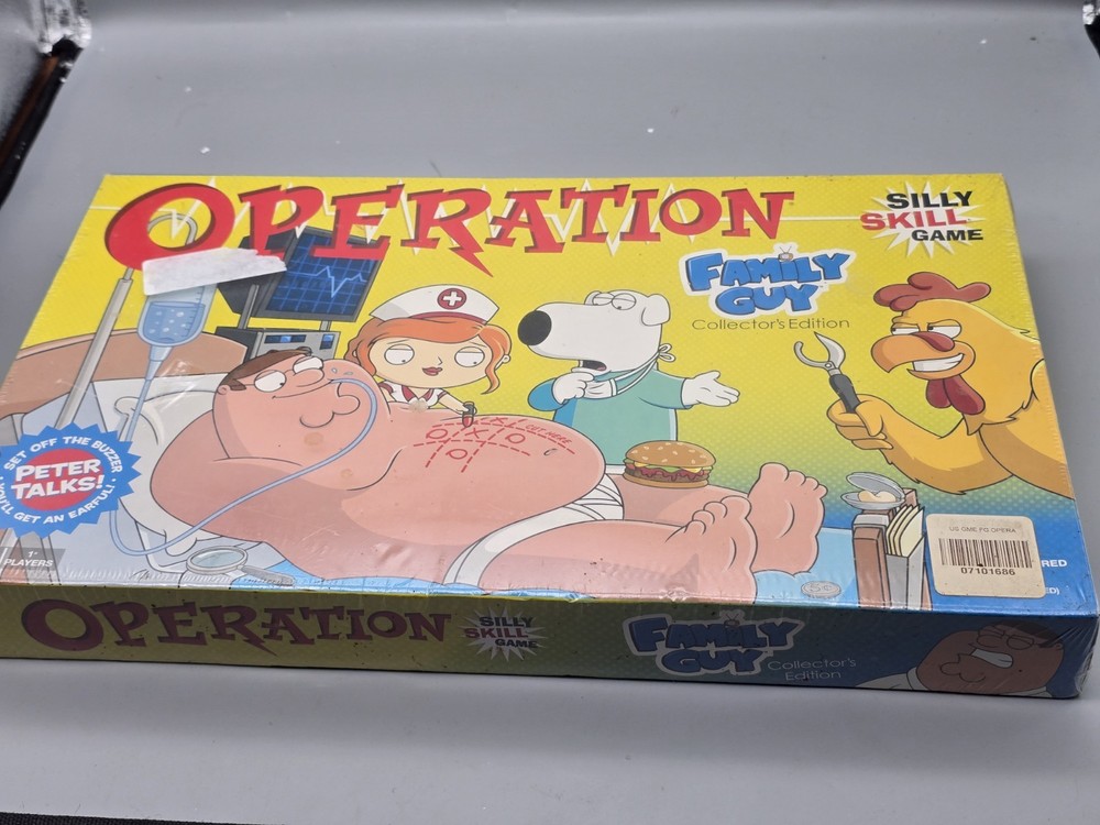 Family Guy Collector’s Edition Talking Operation, 2010 Game Hasbro, New