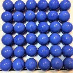 1″ INCH 25mm 2 LBS POUNDS 48 pcs Opaque BLUE Solid Glass Marbles Free Shipping