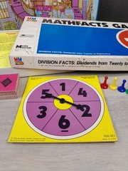 1985 Media Materials MATHFACTS GAMES Self-Check Division Facts Rare