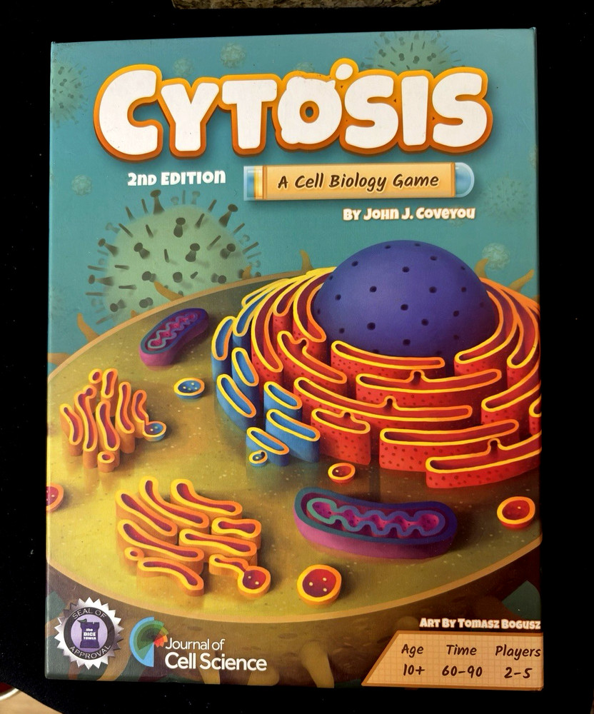 Genius Games Cytosis 2nd Edition Board Game Cell Biology Science Family
