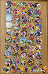 Vintage POGS Collection 47 US States & 4 Holographic USA Government