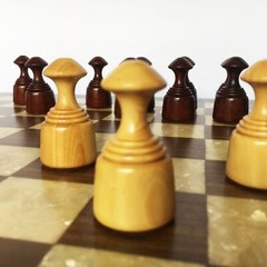 Handmade Boxwood Wooden Game Of Checkers/Draughts Pieces 50mm/1.9″